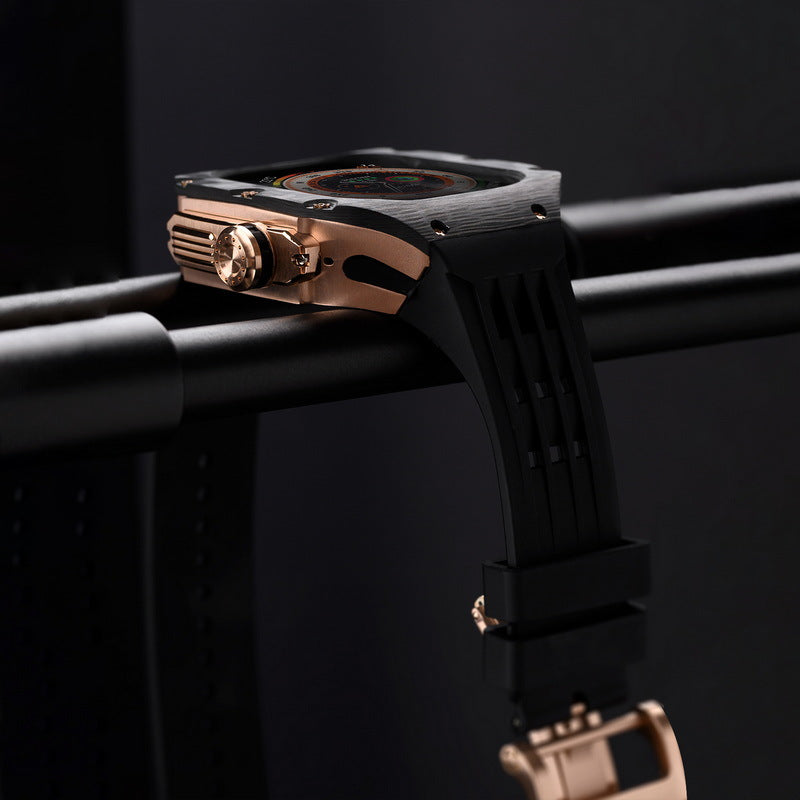 RM Vanguard Series - Fluororubber Band Stainless steel Case For Apple - Image 9