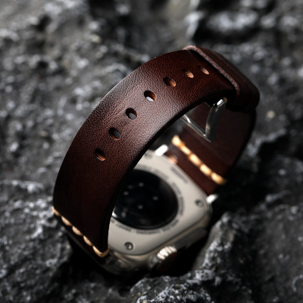 Full-Grain Leather Band for Apple Watch - Image 4