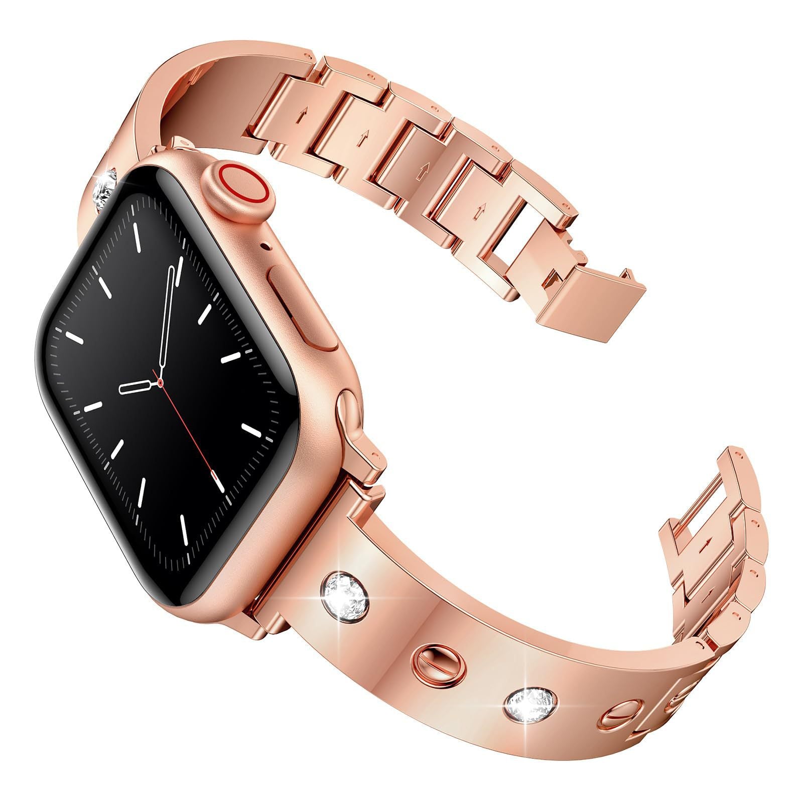 Diamond-studded metal buckle Bracelet For Apple Watch - Image 2