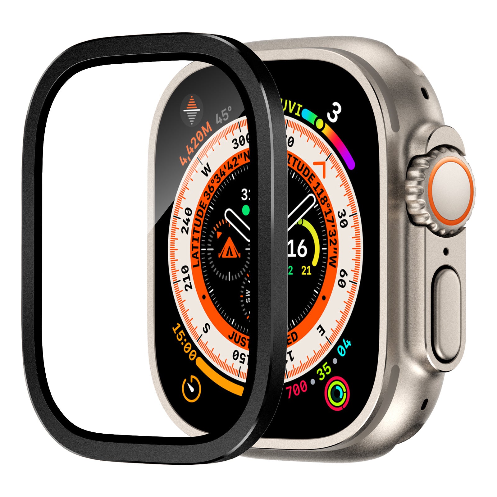 Titanium Screen Protector for Apple Watch Ultra 2/Ultra - Image 7