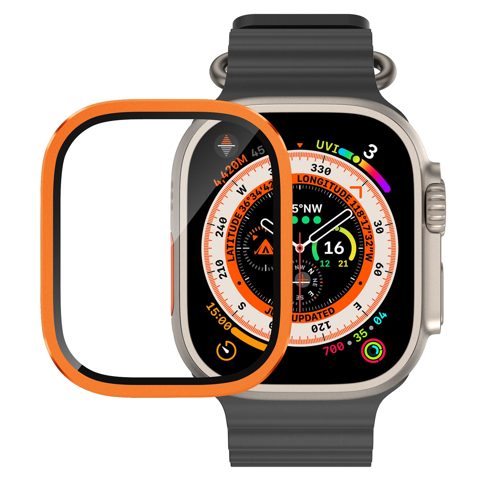 Titanium Screen Protector for Apple Watch Ultra 2/Ultra - Image 4