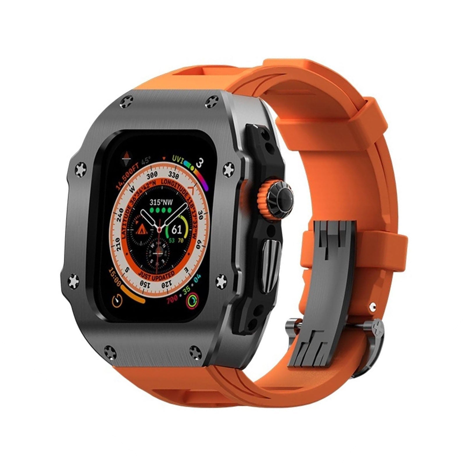 RM Vanguard Series - Fluororubber Band Stainless steel Case For Apple - Image 19