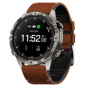 Garmin Quick Fit Rubber With Leather Band