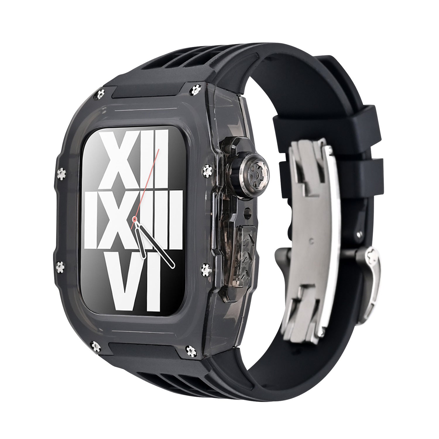 RM V30 Glacier Series Fluororubber Band Black Case Retrofit Kit For Ap