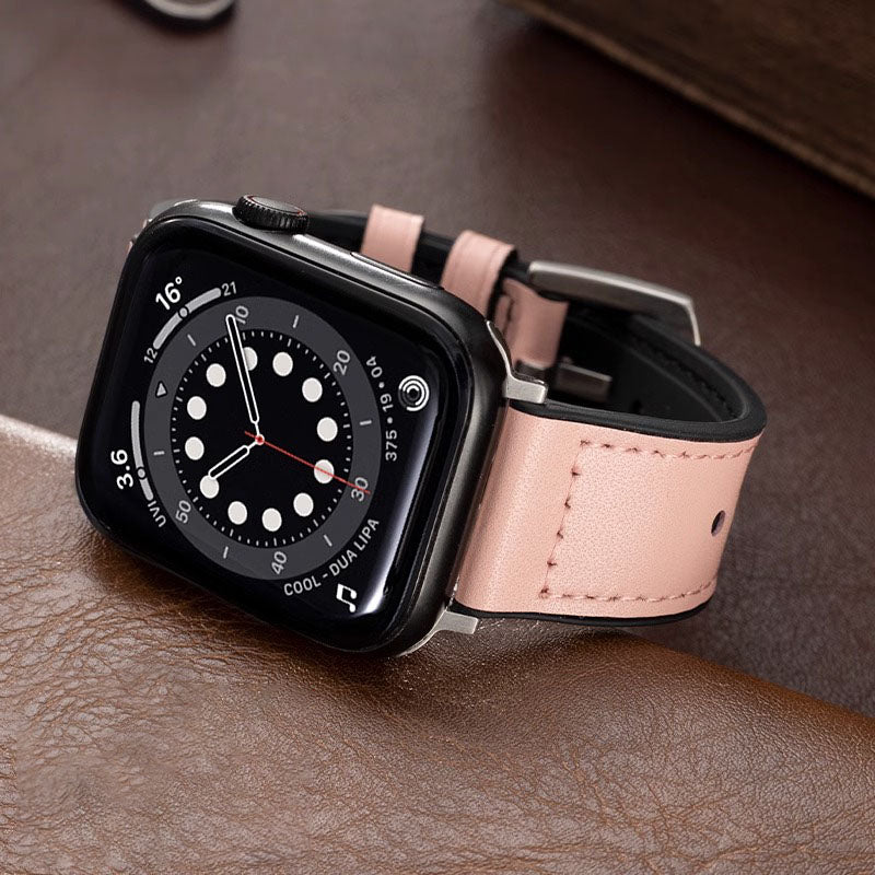 Leather Silicone Apple Watch Band - Image 11