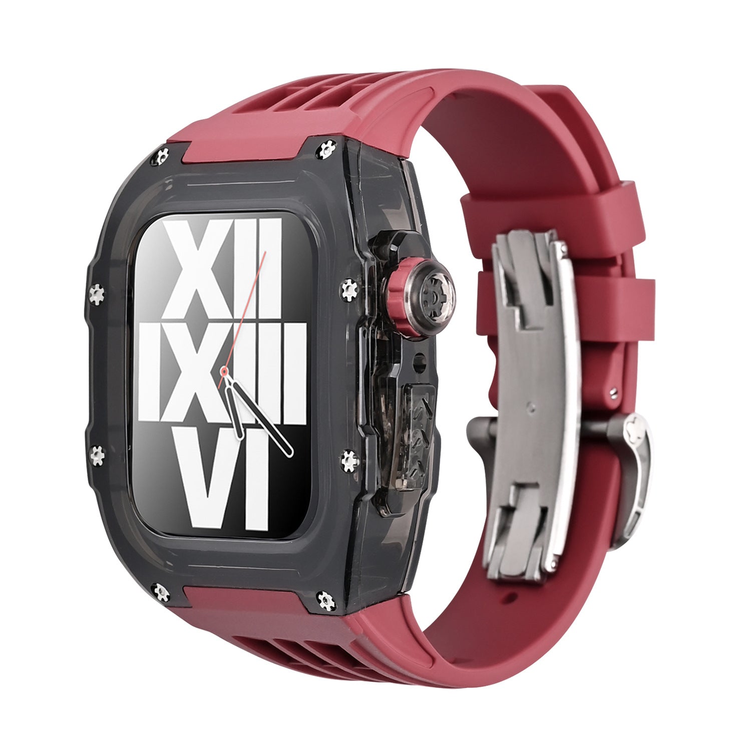 RM V30 Glacier Series Fluororubber Band Black Case Retrofit Kit For Ap - Image 12