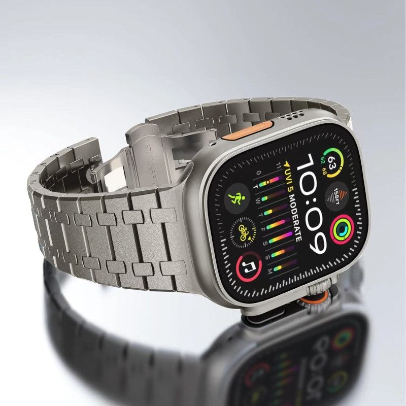 AP Stainless Steel Flashing Double Chain Band For Apple Watch - Image 5