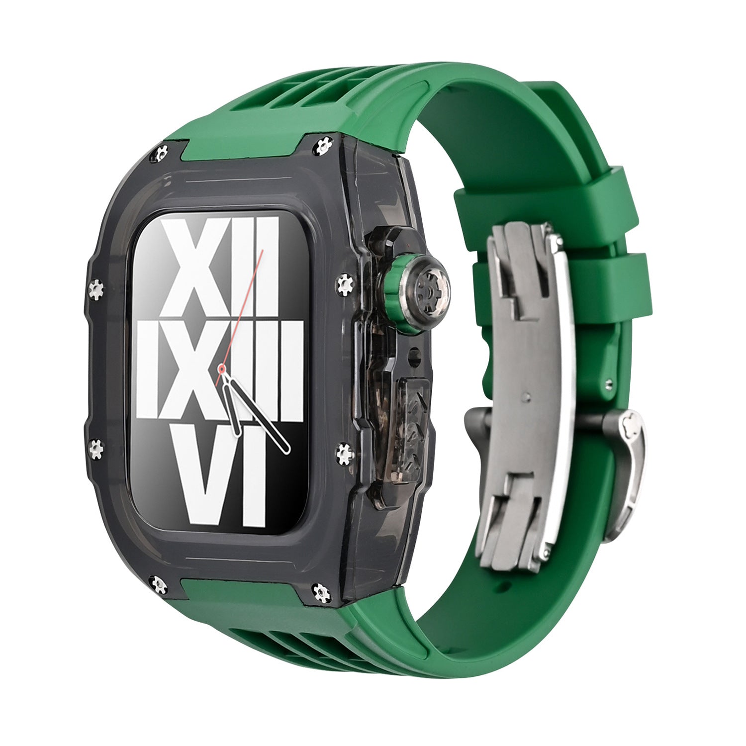 RM V30 Glacier Series Fluororubber Band Black Case Retrofit Kit For Ap - Image 13