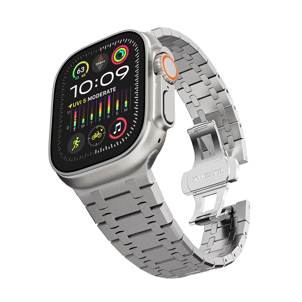 AP Stainless Steel Flashing Double Chain Band For Apple Watch - Image 9