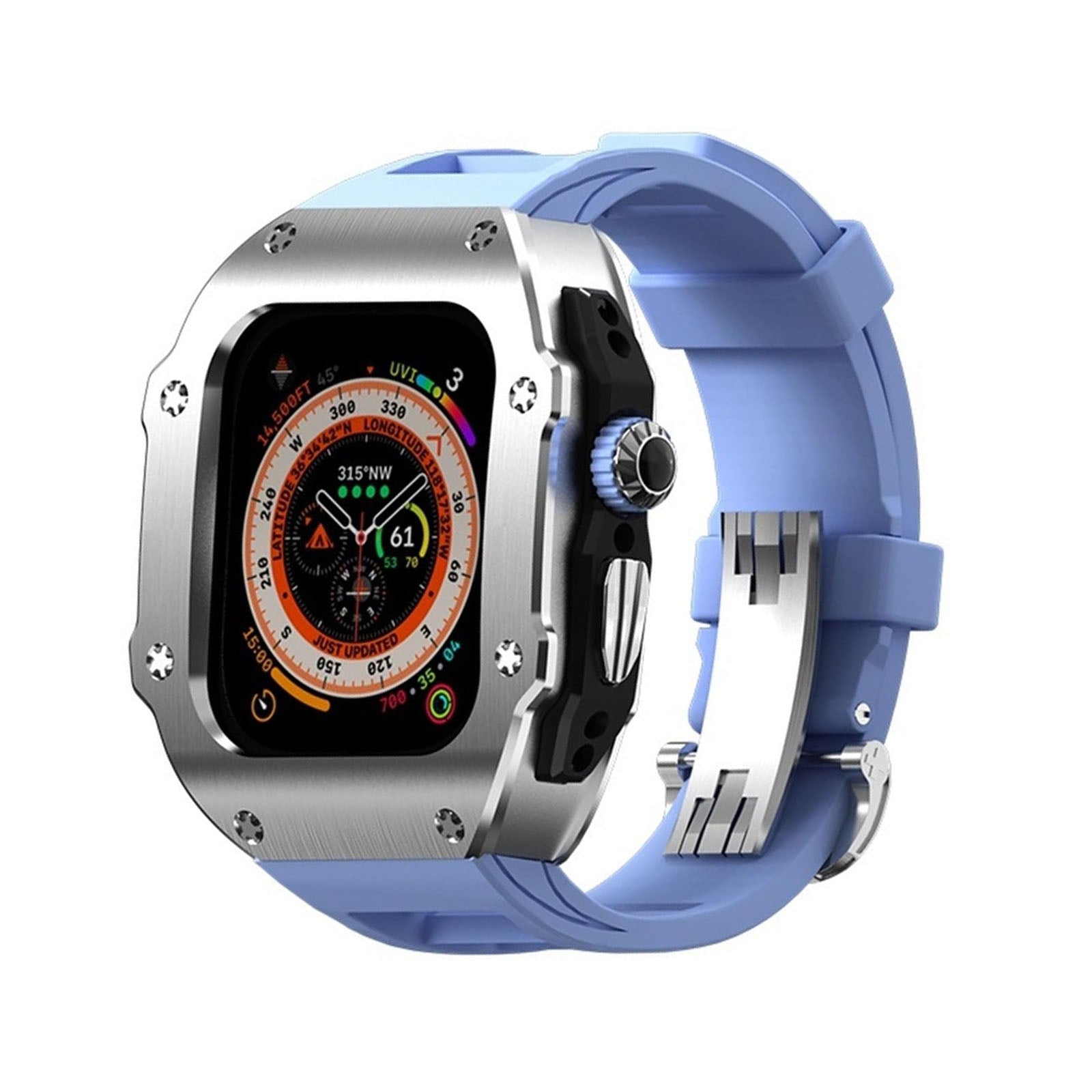 RM Vanguard Series - Fluororubber Band Stainless steel Case For Apple - Image 13