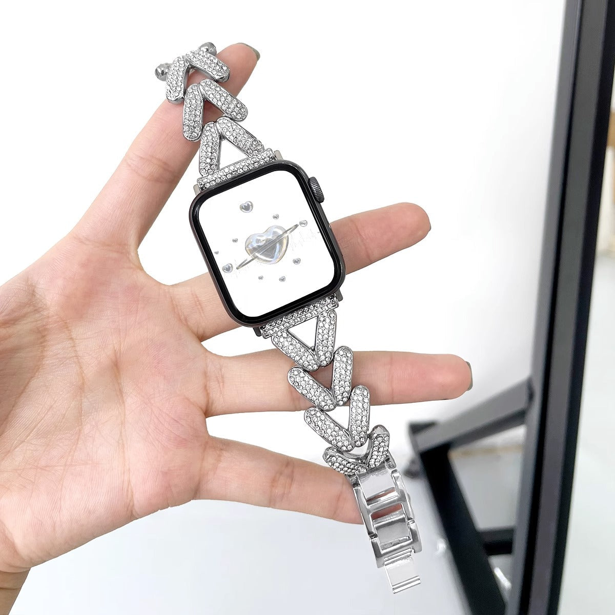 Diamond-encrusted Stainless Steel Band - Image 5