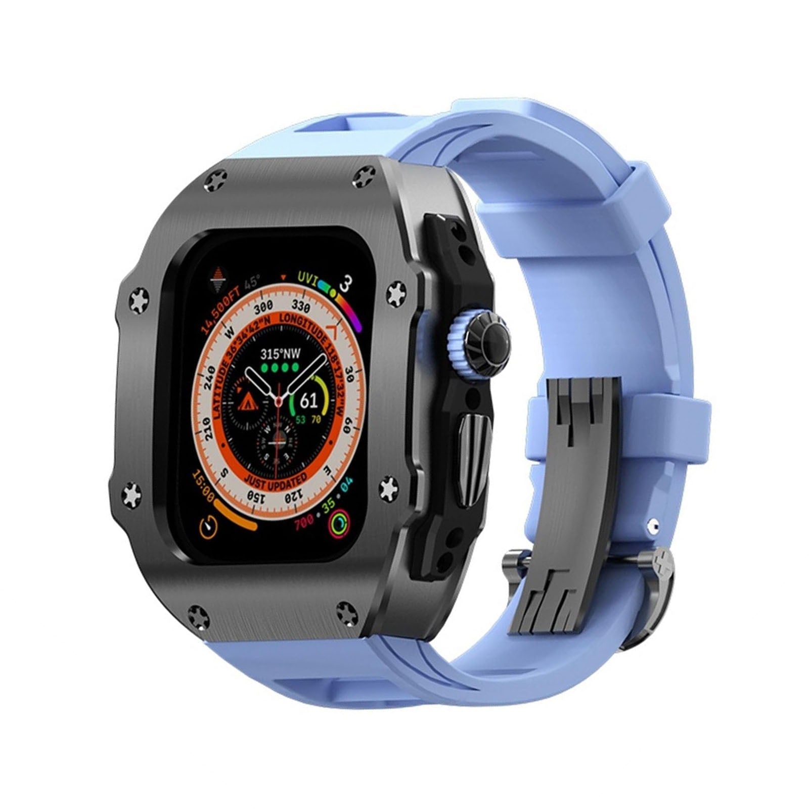 RM Vanguard Series - Fluororubber Band Stainless steel Case For Apple - Image 23