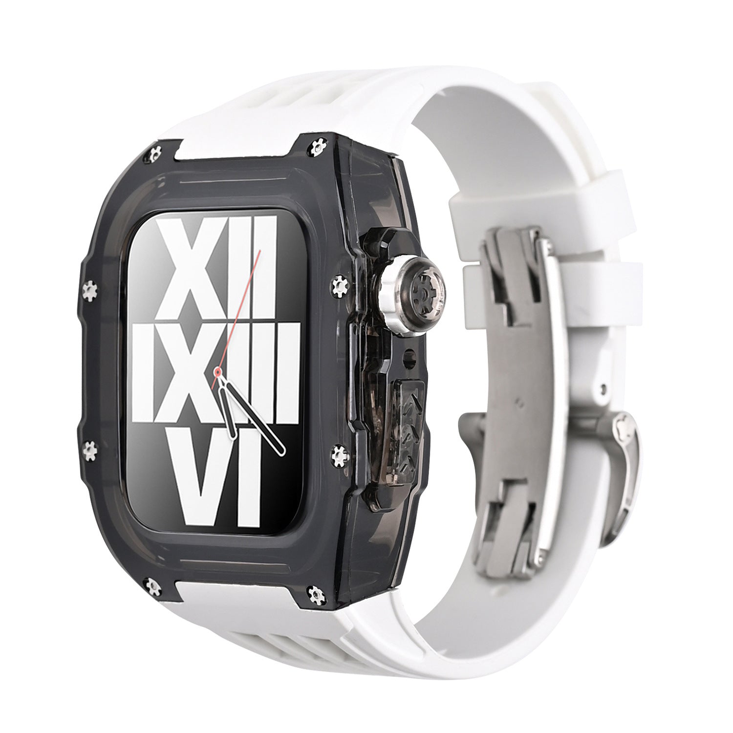 RM V30 Glacier Series Fluororubber Band Black Case Retrofit Kit For Ap - Image 7