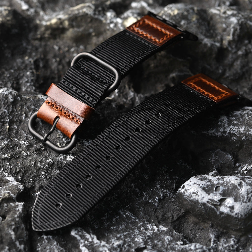 Handmade Nylon Leather Band For Apple Watch - Image 4