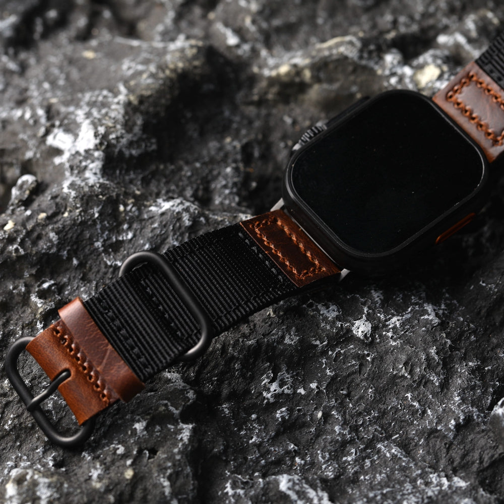 Handmade Nylon Leather Band For Apple Watch - Image 5