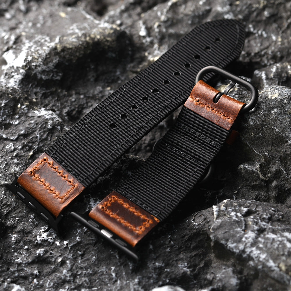 Handmade Nylon Leather Band For Apple Watch - Image 11