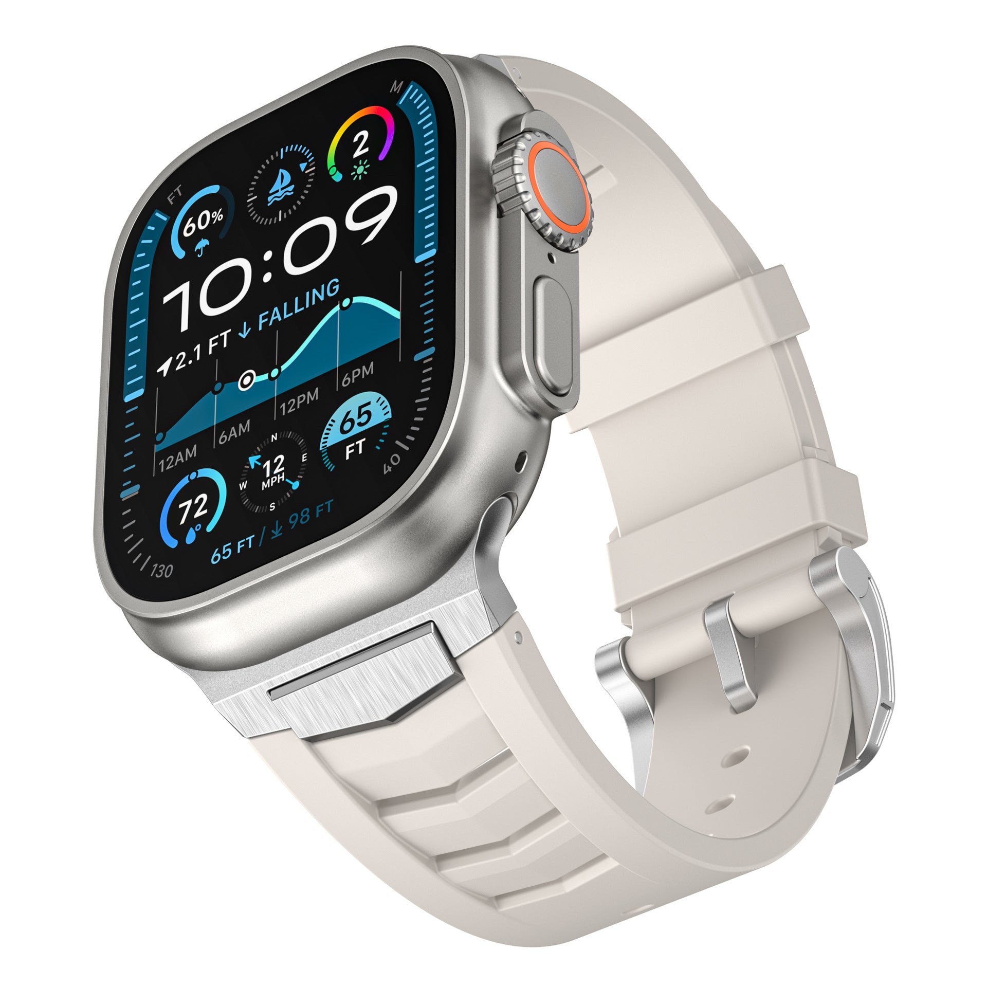 Mecha Fluororubber Band For Apple Watch - Image 15