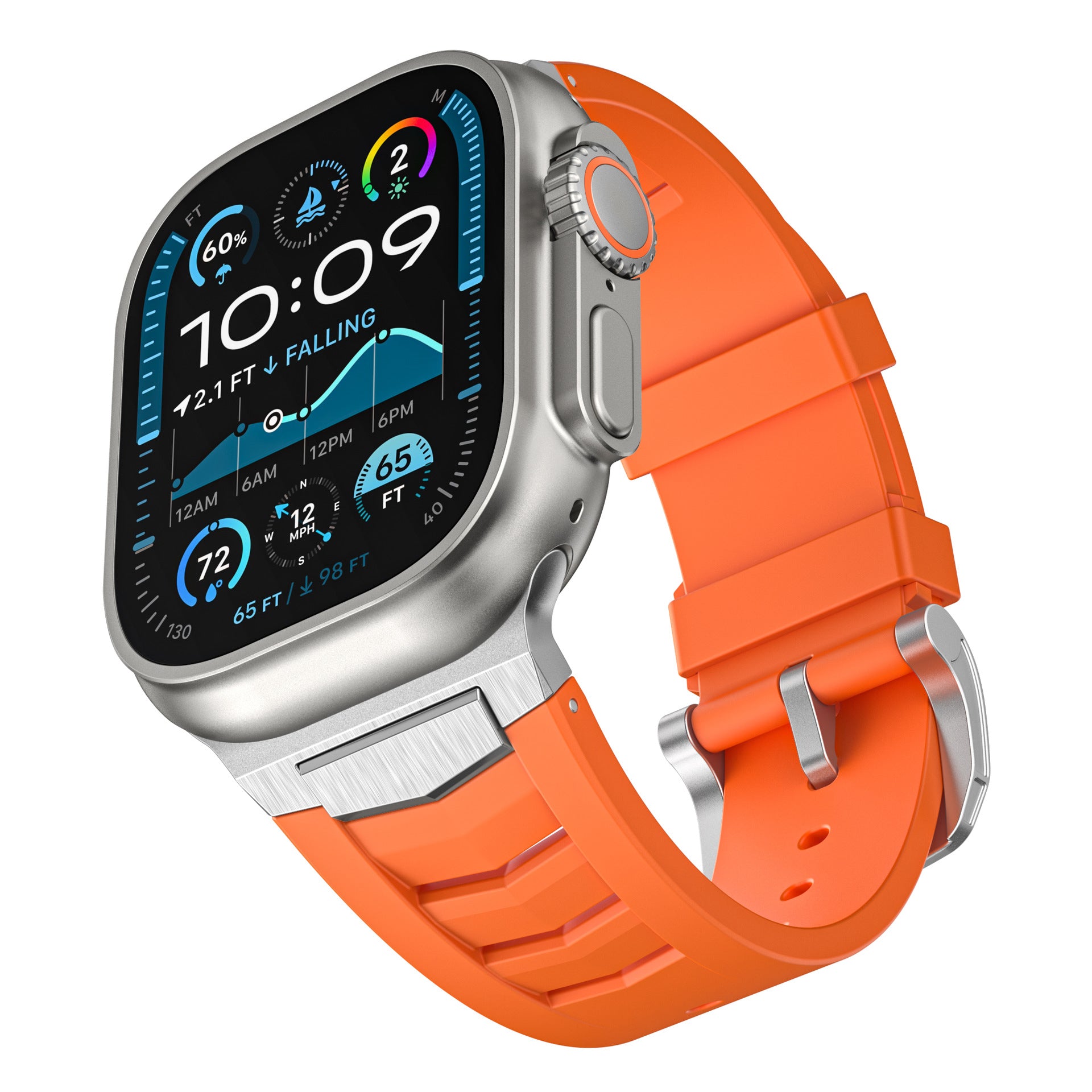 Mecha Fluororubber Band For Apple Watch - Image 16