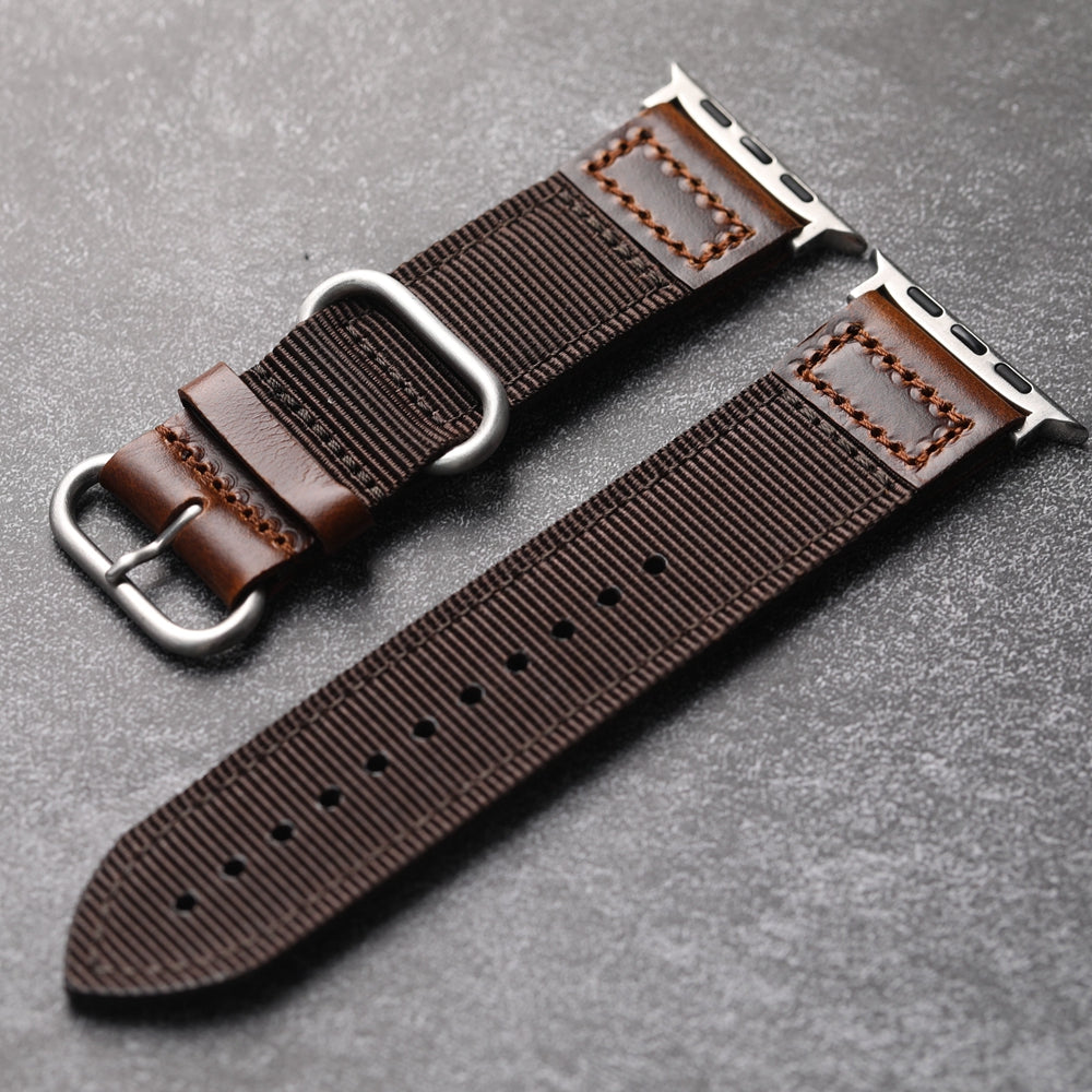 Handmade Nylon Leather Band For Apple Watch - Image 14
