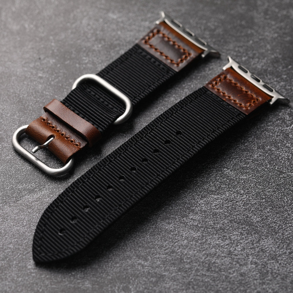 Handmade Nylon Leather Band For Apple Watch - Image 12