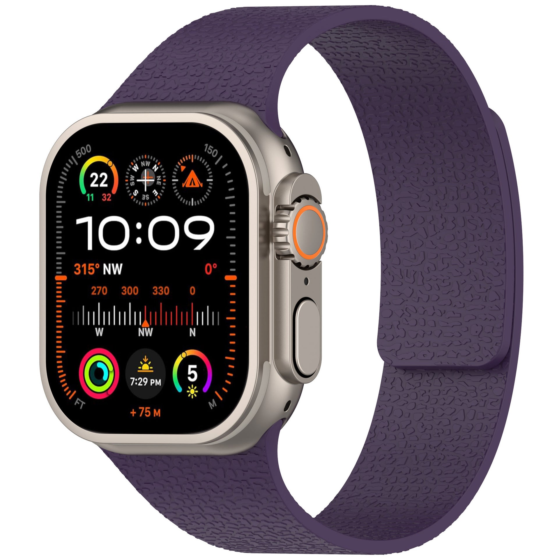 Lychee Magnetic Silicone Band For Apple Watch - Image 4