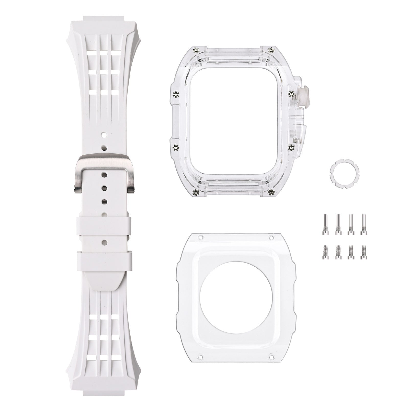 RM V30 Glacier Series Fluororubber Band Black Case Retrofit Kit For Ap - Image 11