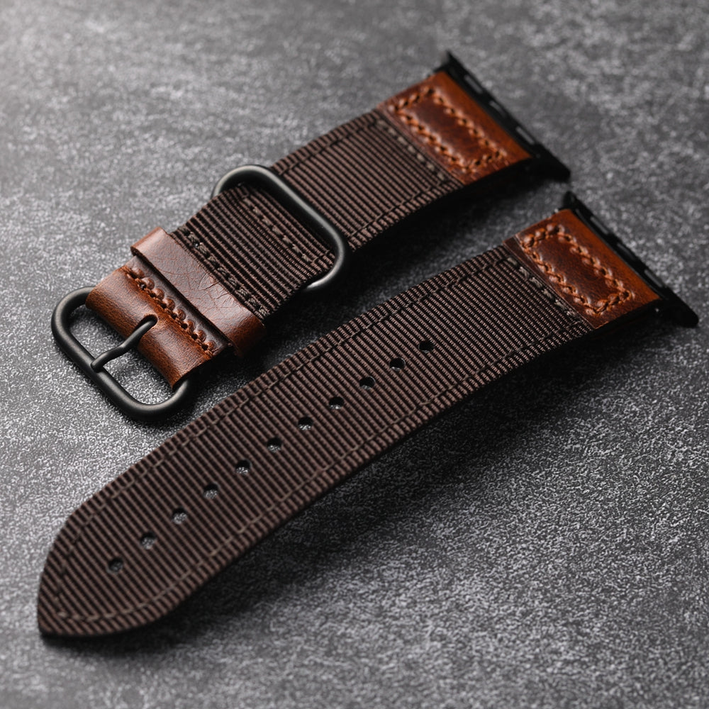 Handmade Nylon Leather Band For Apple Watch - Image 13