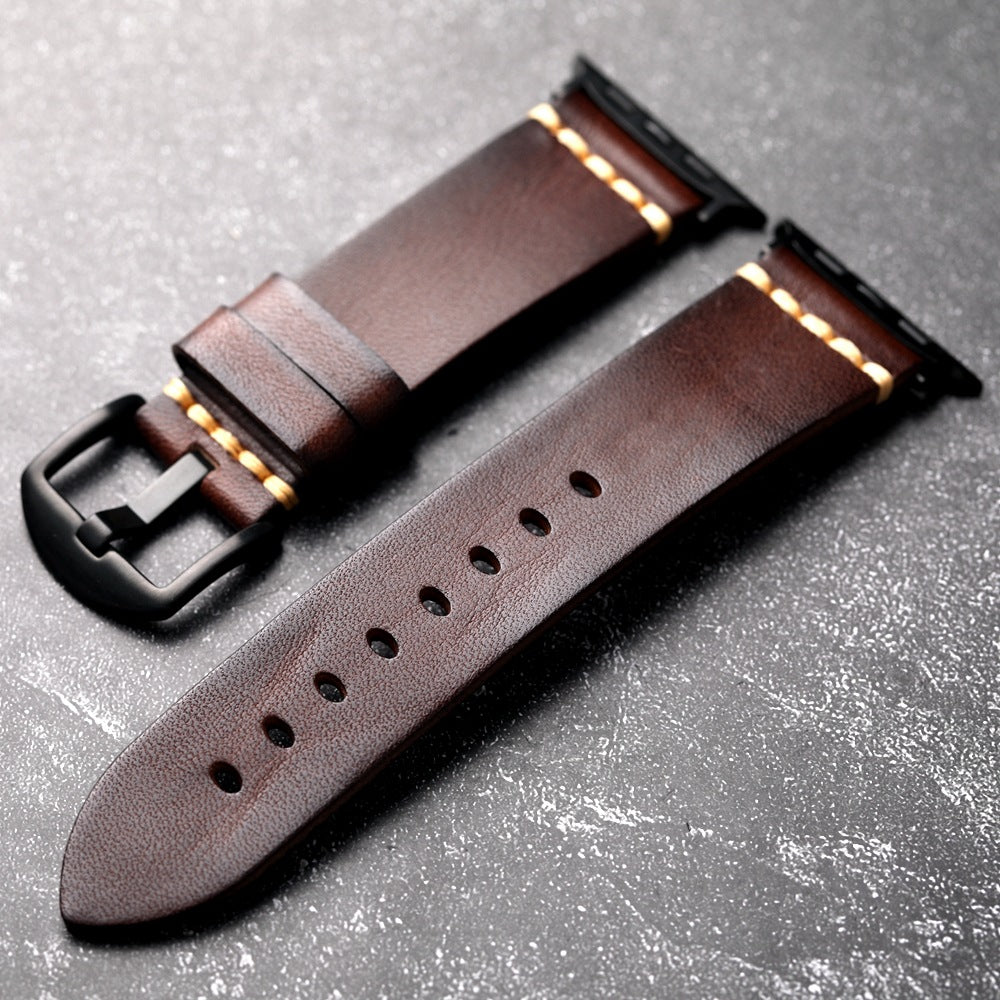 Full-Grain Leather Band for Apple Watch - Image 9