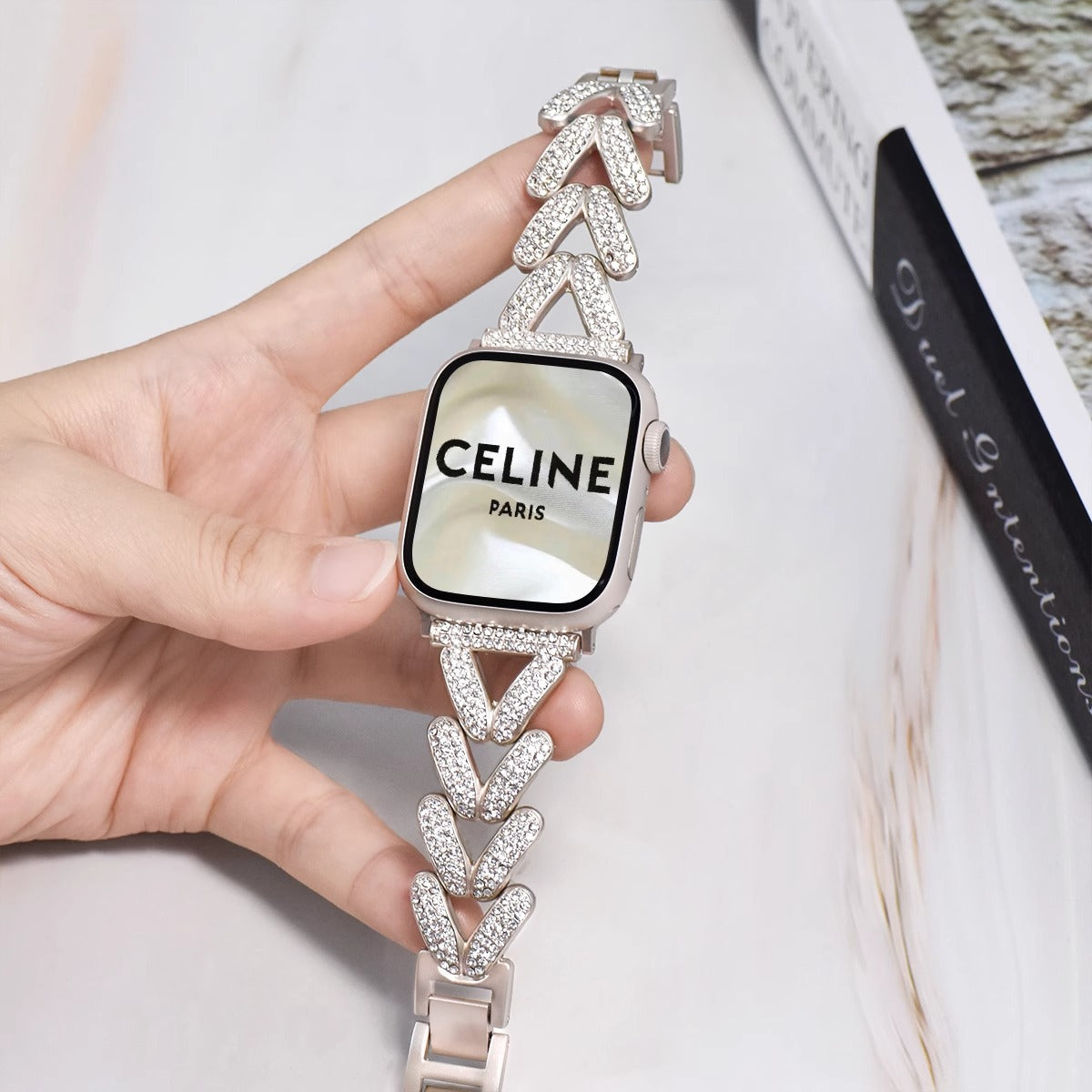 Diamond-encrusted Stainless Steel Band - Image 4