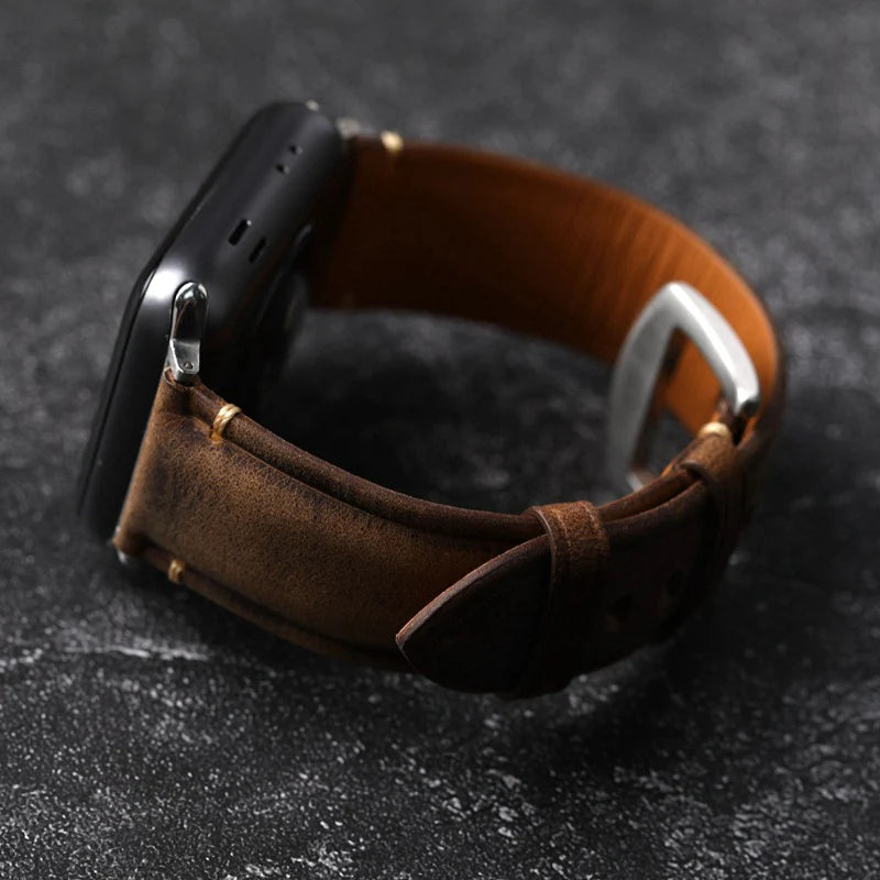 Classic Dark Brown Watch Band - Image 4
