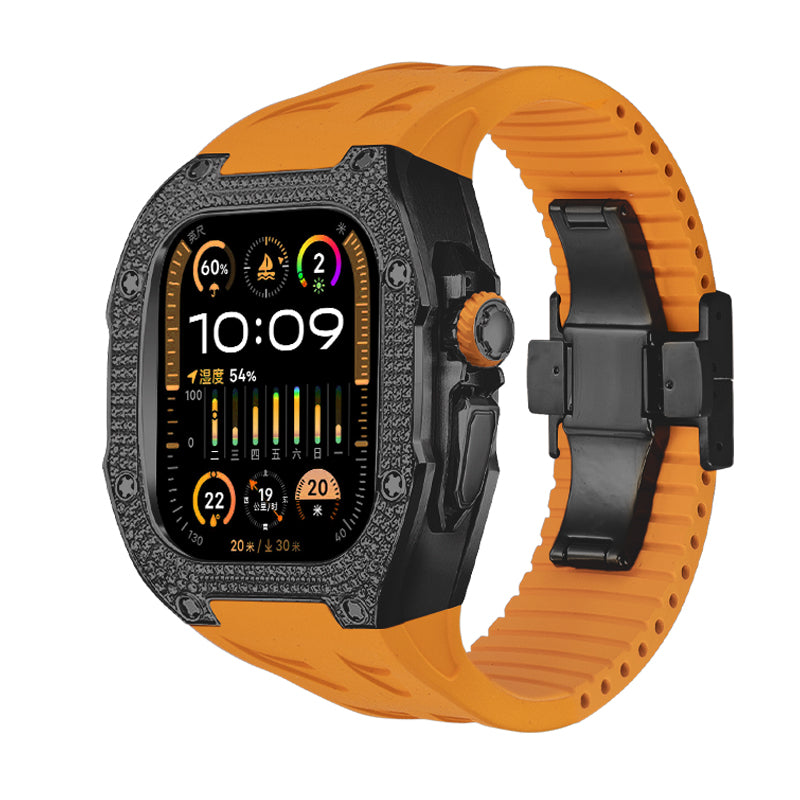 RM7006 Titanium 5A Zircon Case Retrofit Kit For Apple Watch Ultra - Image 7