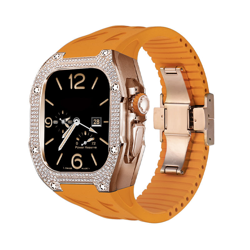 RM7006 Titanium 5A Zircon Case Retrofit Kit For Apple Watch Ultra - Image 4