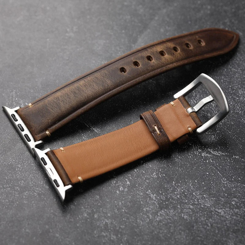 Classic Dark Brown Watch Band - Image 2
