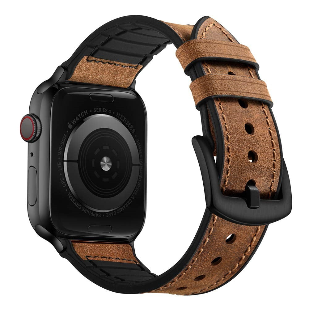 Leather Silicone Apple Watch Band - Image 2